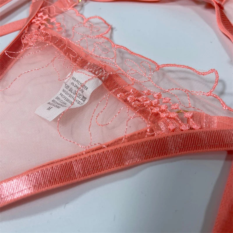 Aura - Pink - Ensemble Charmeur en dentelle rose