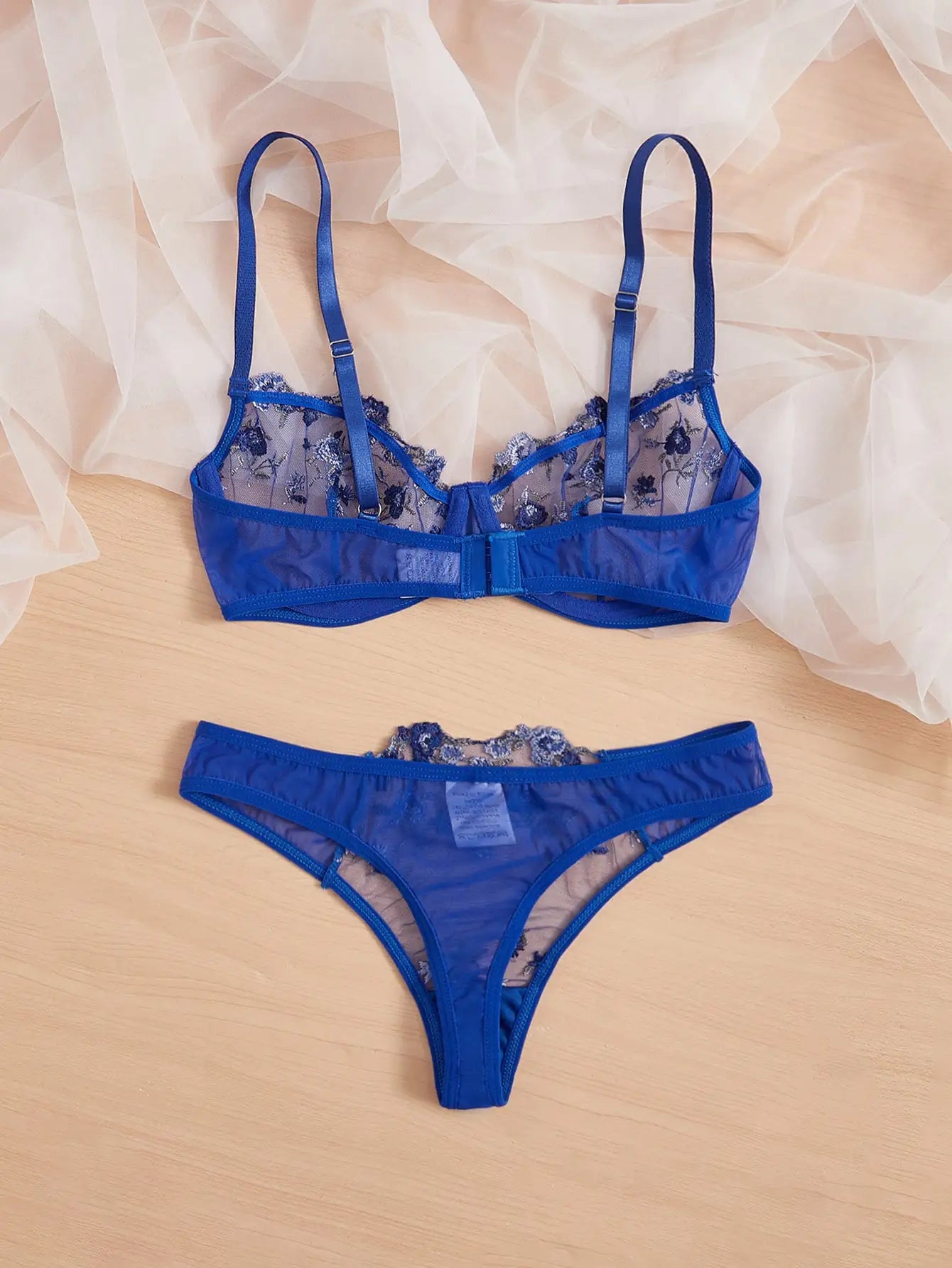 Original - Dark Blue - Ensemble en dentelle bleu foncé