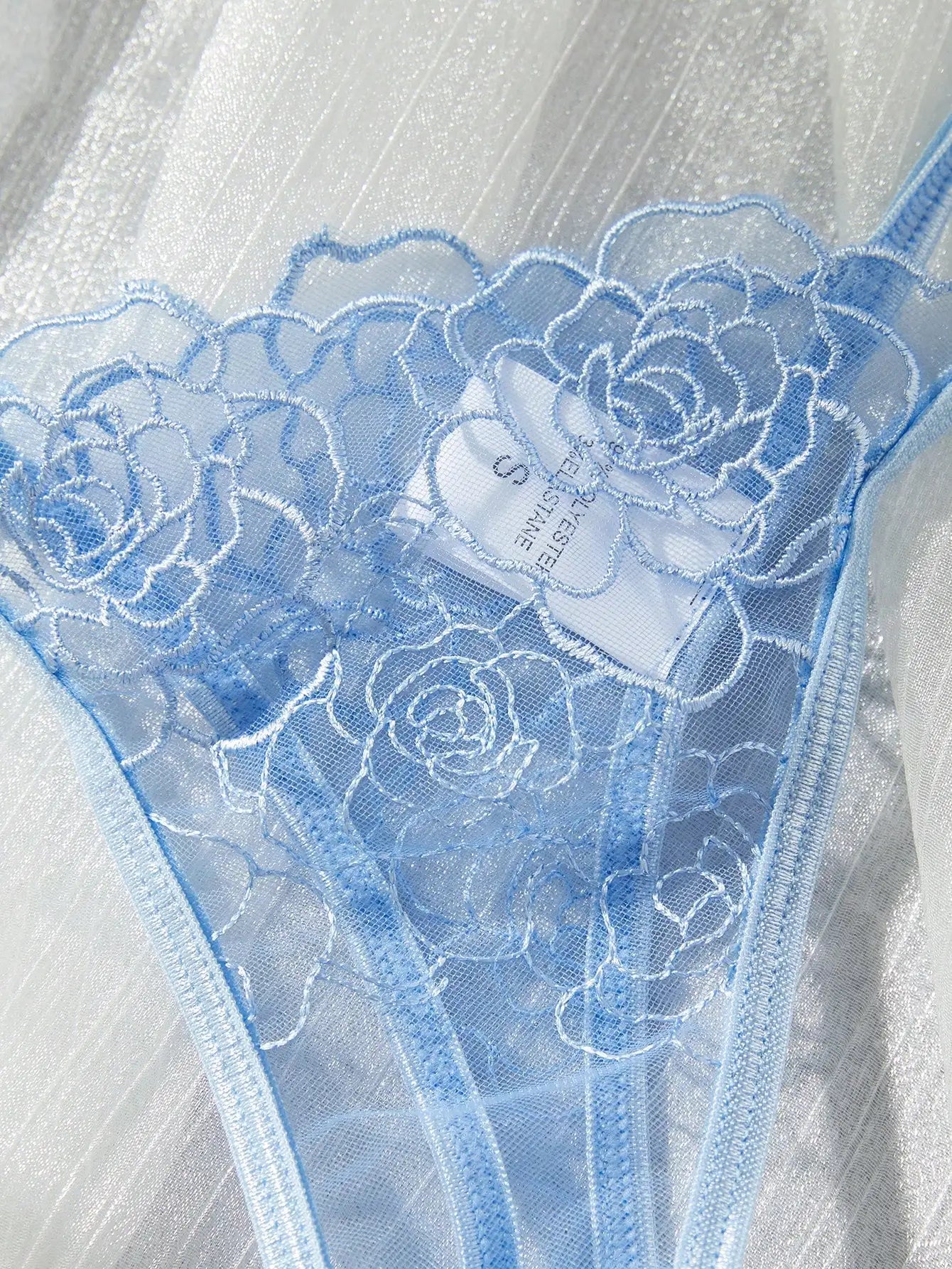 Original - Aqua - Ensemble en dentelle bleu ciel