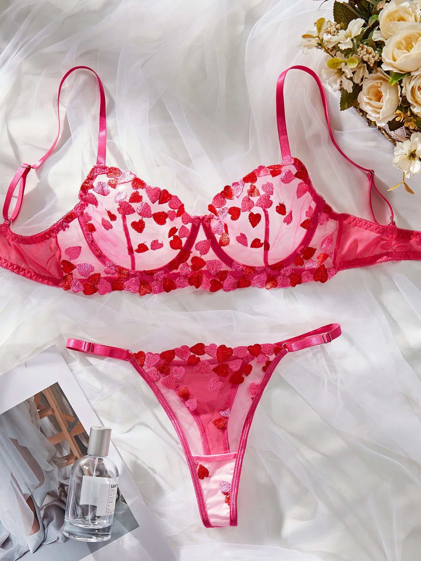 Original - Pink - Ensemble en dentelle rose