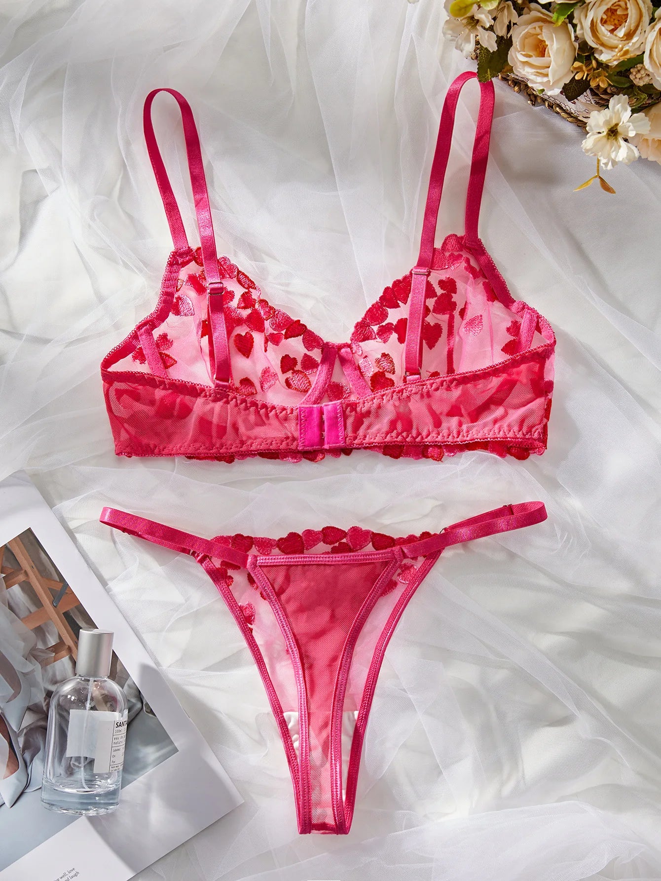 Original - Pink - Ensemble en dentelle rose