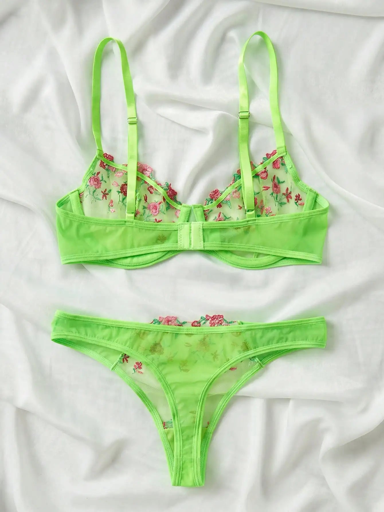 Original - Light Green - Ensemble en dentelle vert clair