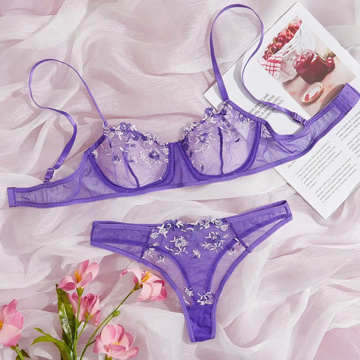 Original - Purple - Ensemble en dentelle violette