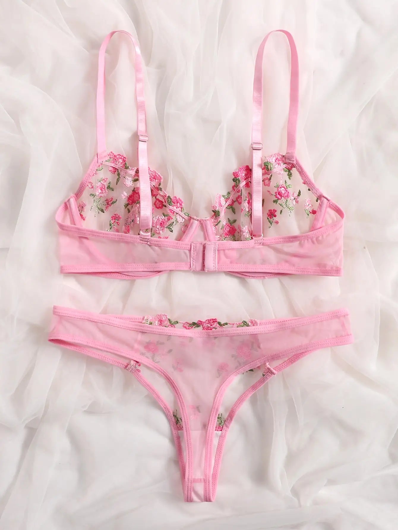 Original - Pink - Ensemble en dentelle rose