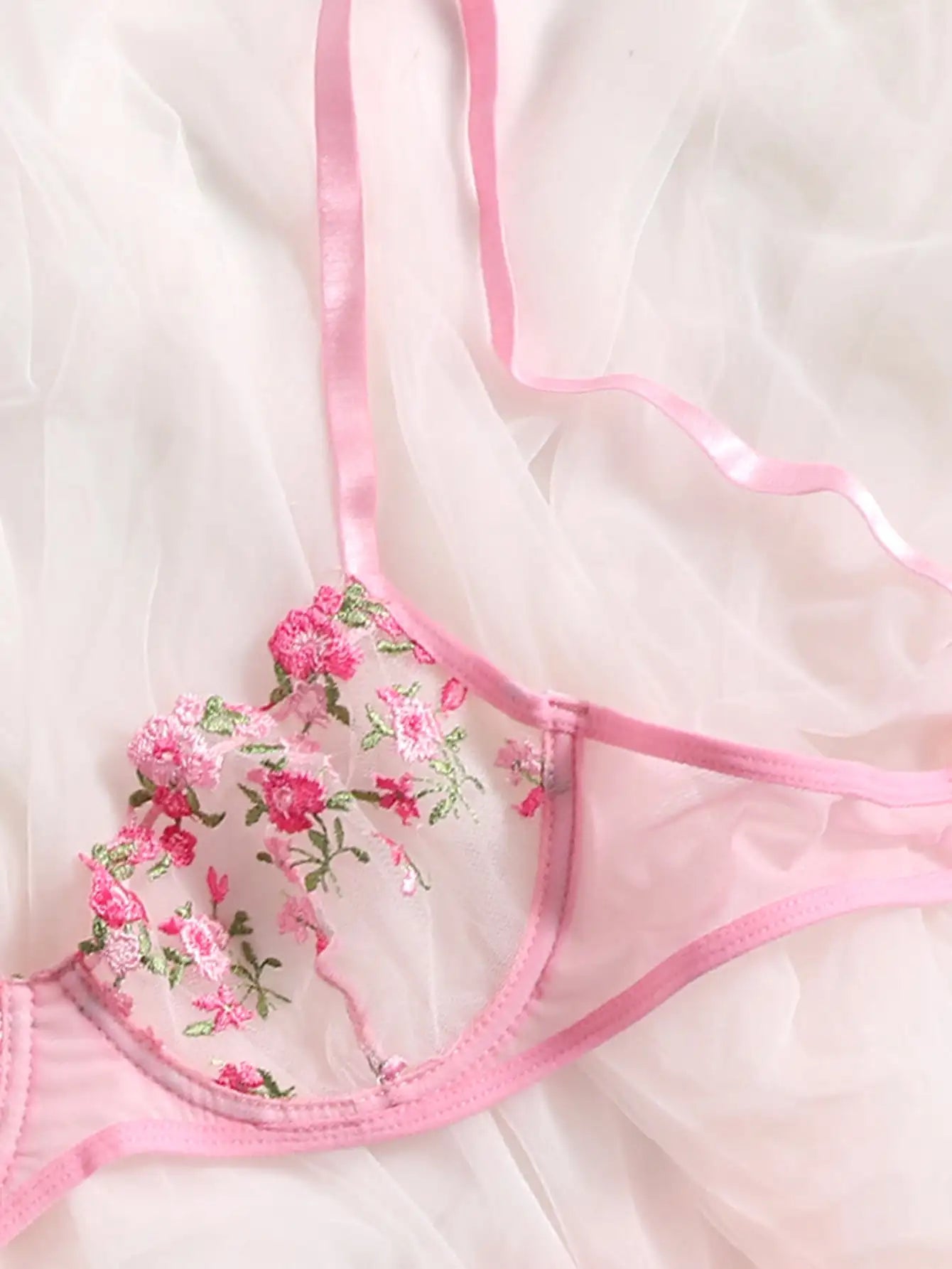 Original - Pink - Ensemble en dentelle rose