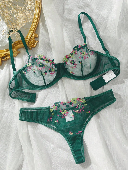 Original - Green - Ensemble en dentelle verte